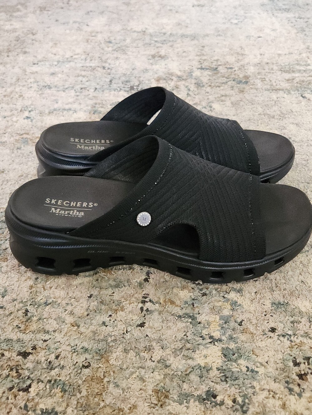 Skechers Martha Stewart Glide Step Pro Sandals Comfort Jewels Resort Wear 11